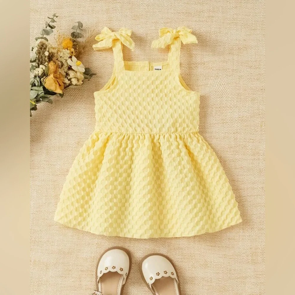 SHEIN Little Girls Yellow Summer‎ Dress NWOT